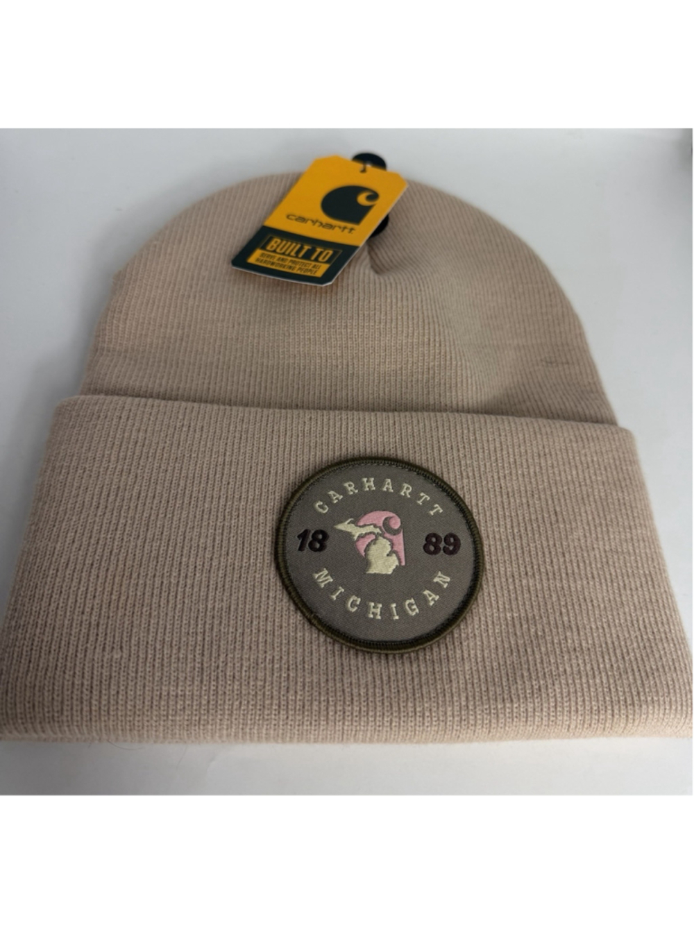 Carhartt Michigan beanie light taupe new with tag